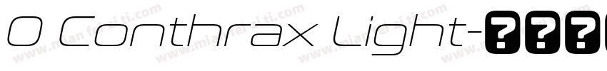0 Conthrax Light字体转换